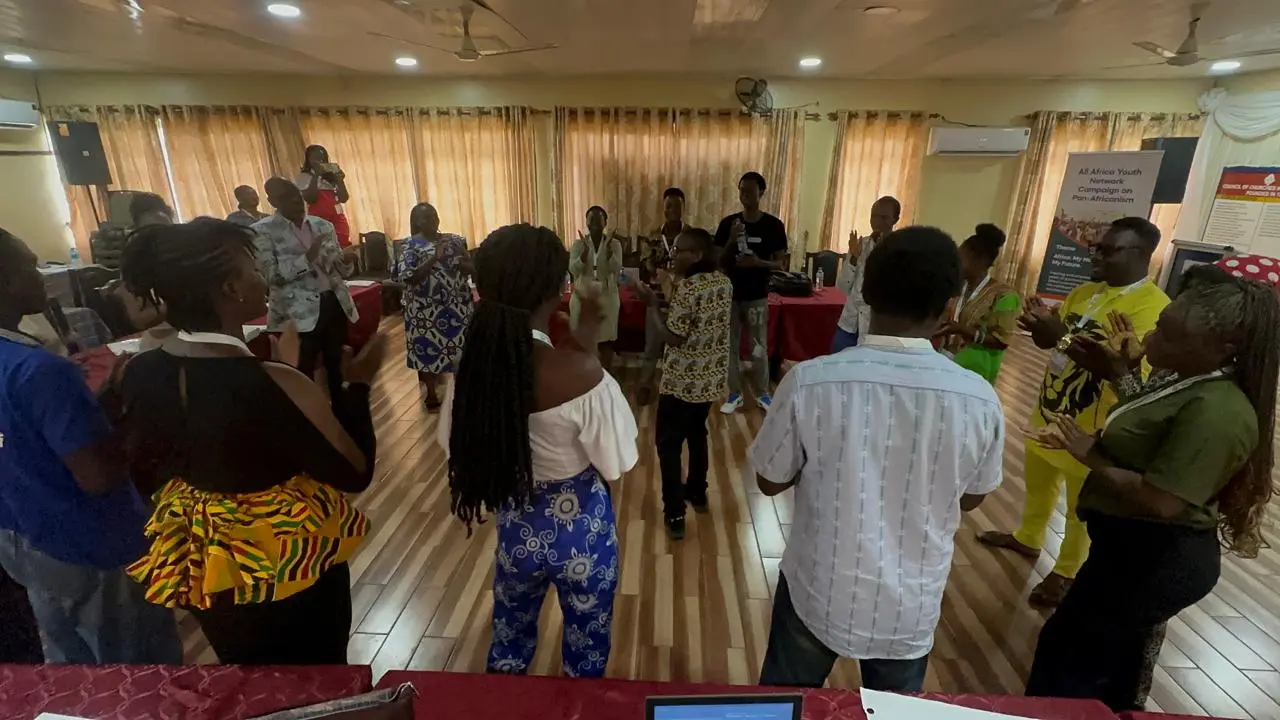 Youth leaders during the training