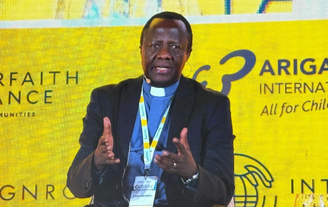 Rev. Dr. Fidon during a panel discussion at GNRC 