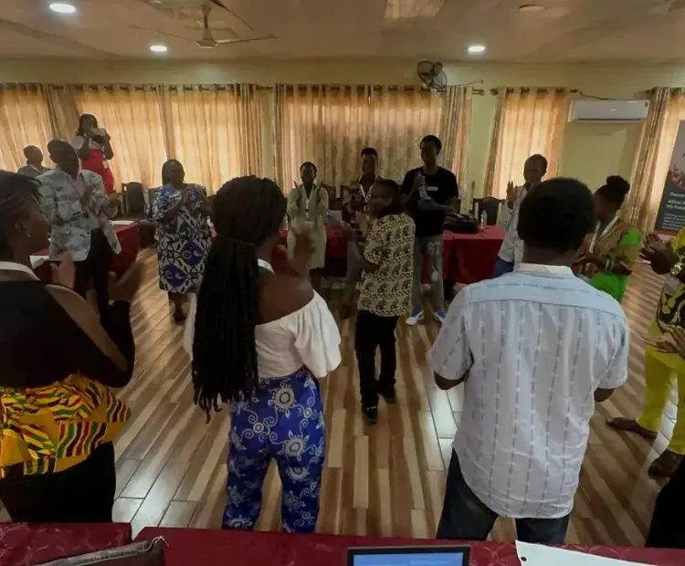 Youth leaders during the training